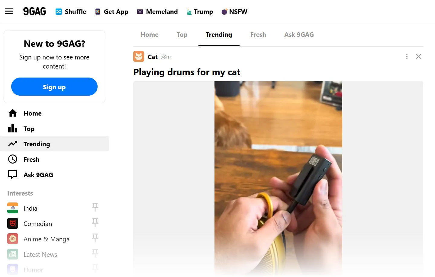 9Gag, trang web nổi tiếng với meme, ảnh GIF và video viral được cộng đồng bình chọn