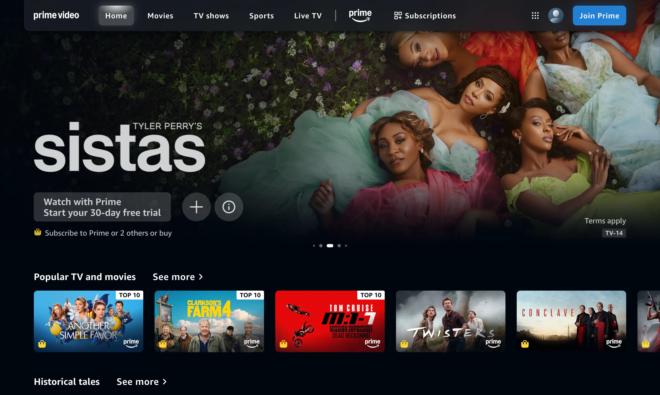 Amazon Prime Video giới thiệu các tựa phim bom tấn và series gốc nổi tiếng.