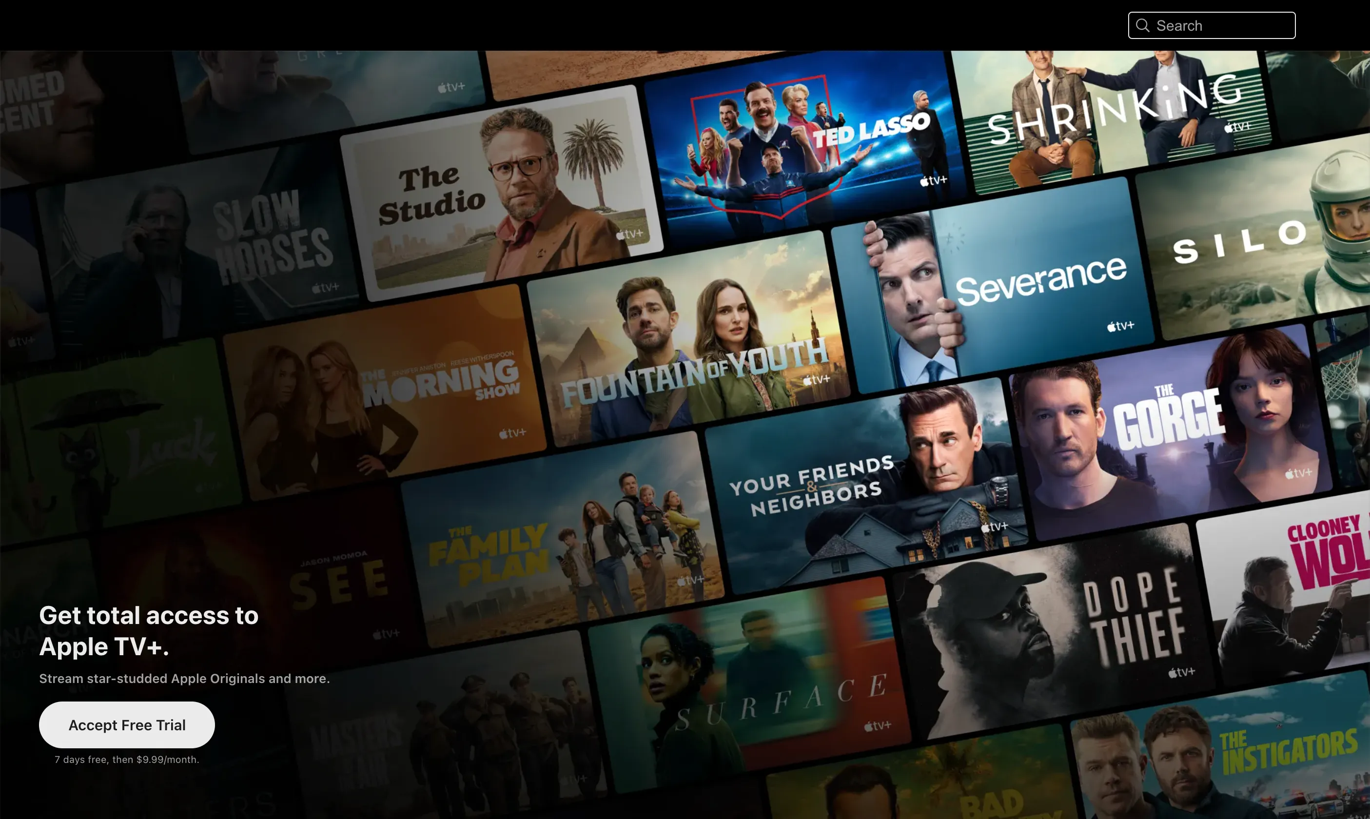 Apple TV+ trưng bày các tác phẩm độc quyền có đầu tư lớn về kịch bản và sản xuất.