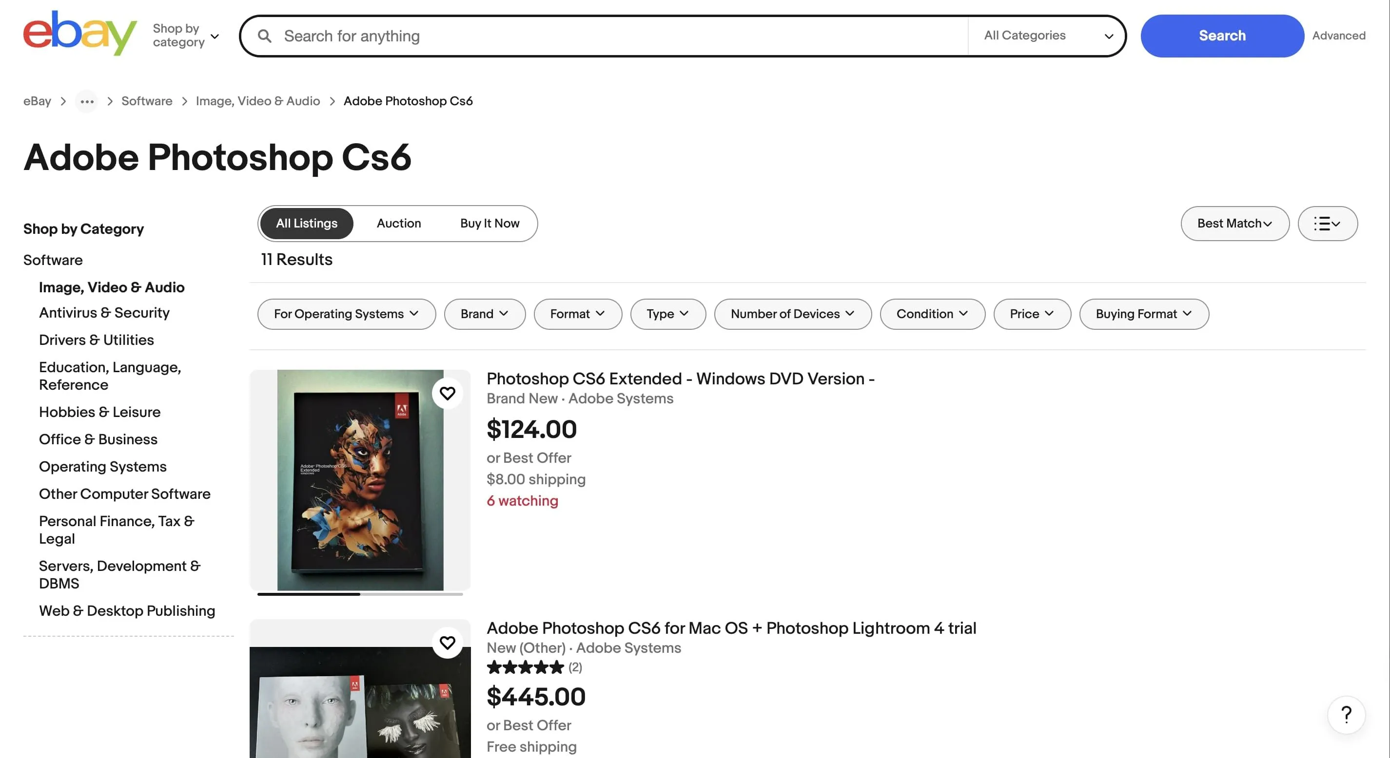 Bán Adobe CS6 trên eBay với giá ưu đãi