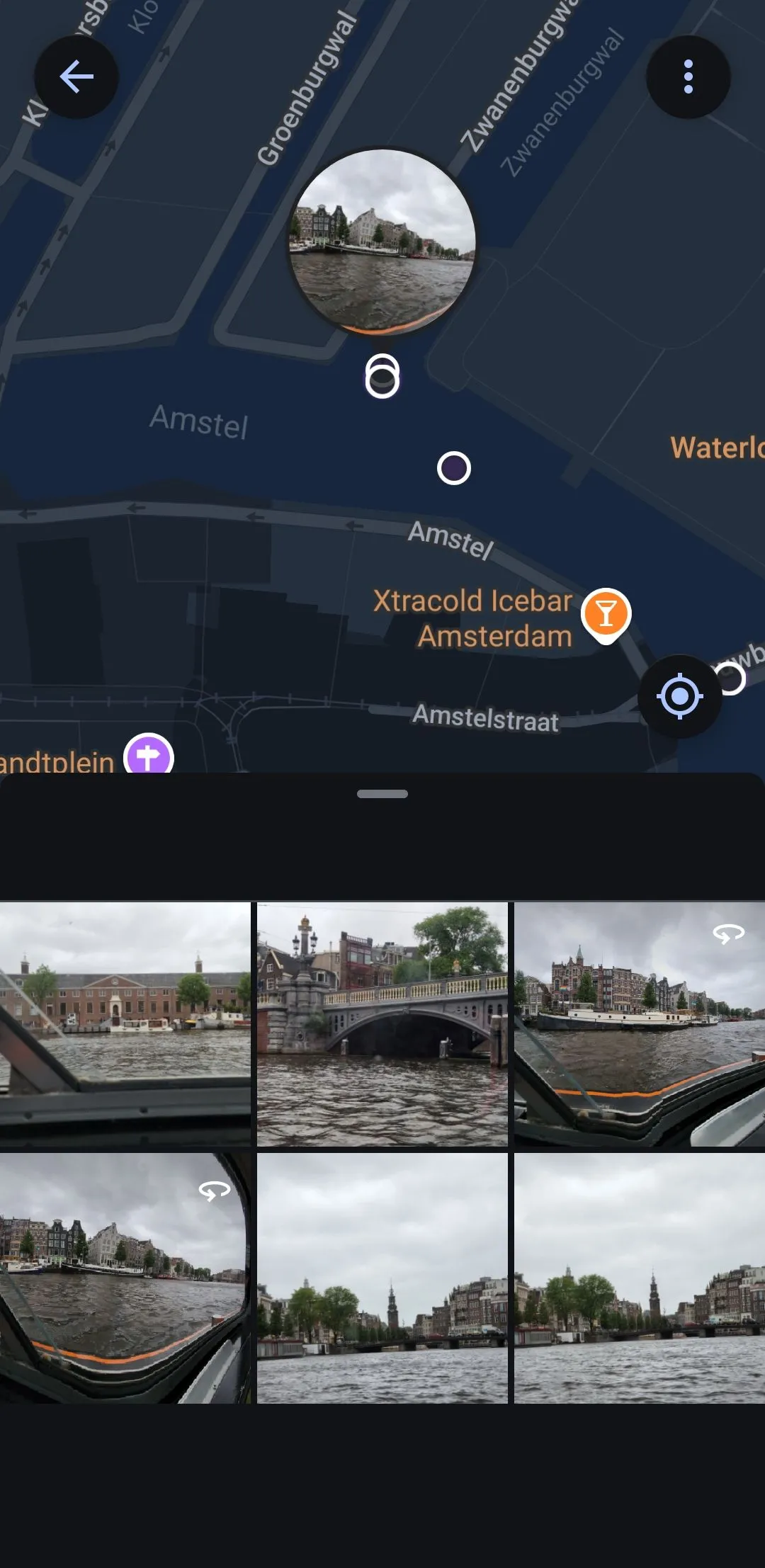 Bản đồ xem ảnh theo địa điểm trong Google Photos với hình ảnh minh họa