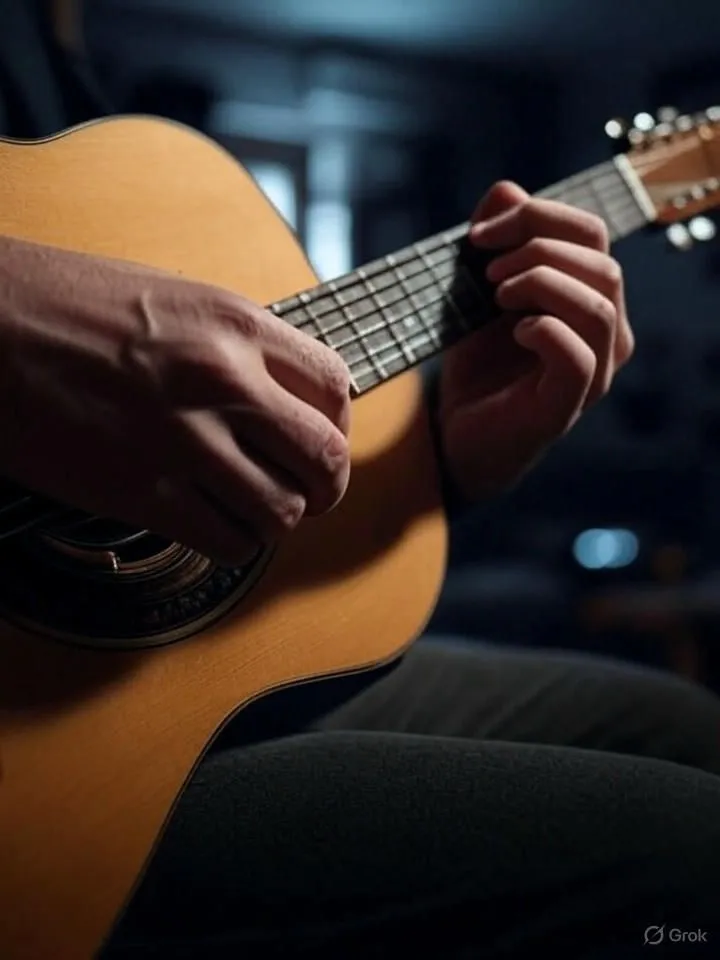 Bàn tay bị biến dạng khi chơi guitar trong ảnh tạo bởi trí tuệ nhân tạo