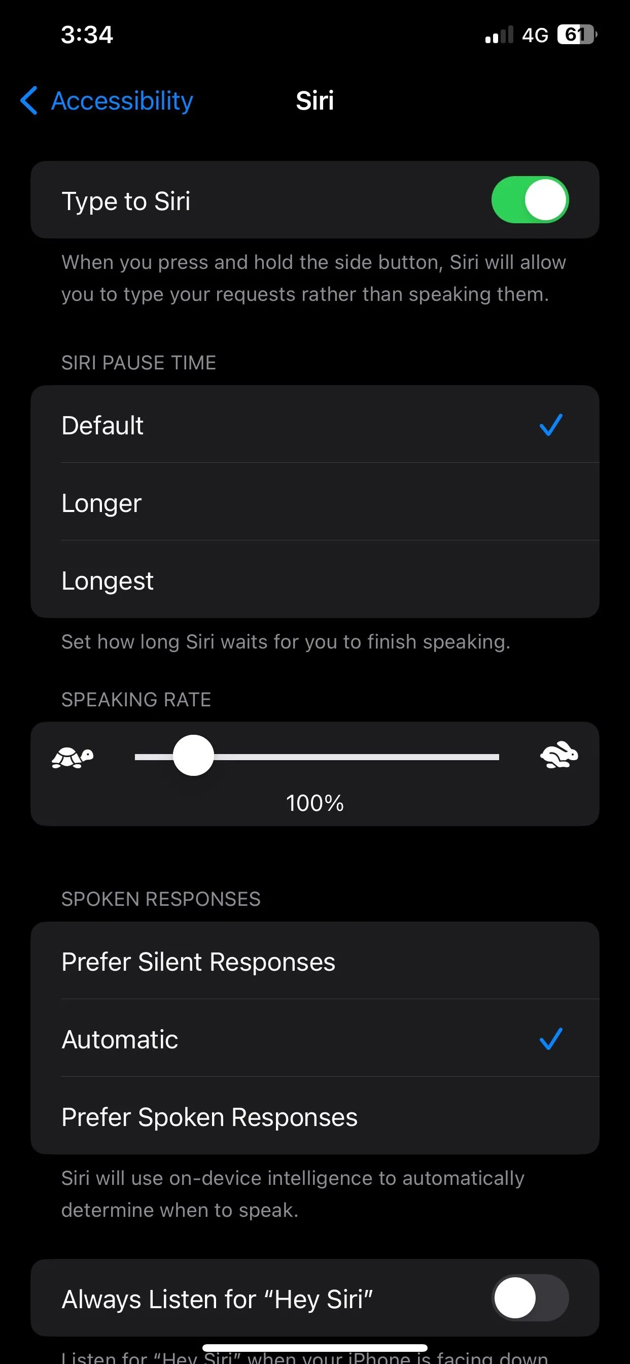 Bật Gõ để ra lệnh cho Siri trên iPhone chạy iOS 17.