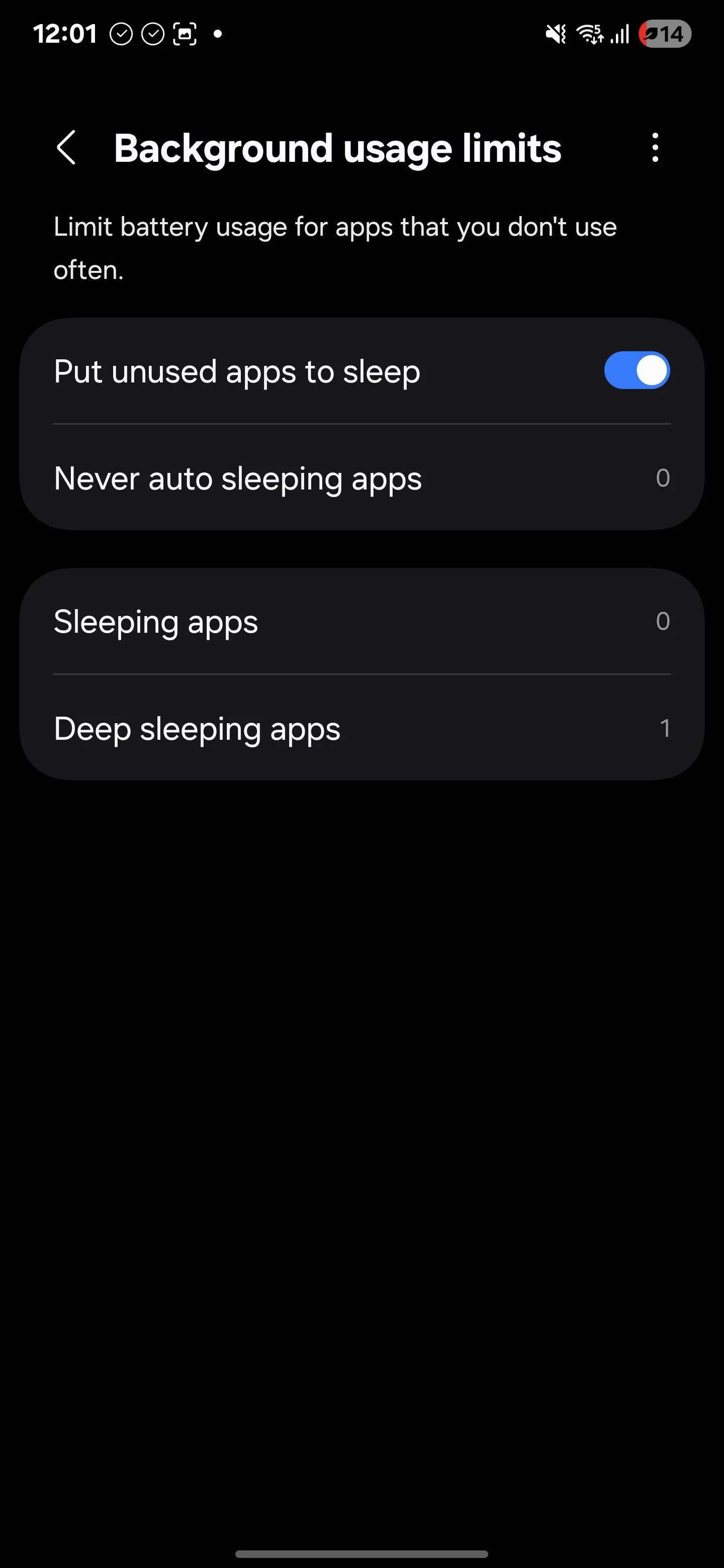 Bật tính năng "Đưa ứng dụng không dùng vào chế độ ngủ" trên Android