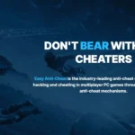 Biểu ngữ Easy Anti-Cheat hiển thị logo và tên phần mềm chống gian lận được sử dụng trong nhiều game online