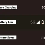 Biểu tượng pin và sạc trên thanh trạng thái Android