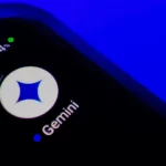 Biểu tượng ứng dụng Gemini trên điện thoại thông minh
