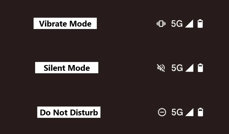 Các biểu tượng chế độ trên Android Status Bar