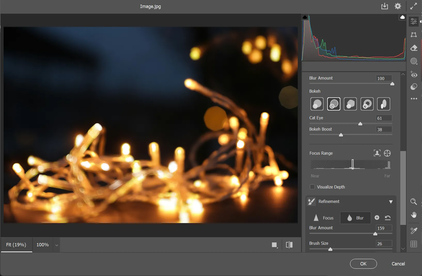 Các hiệu ứng Bokeh nghệ thuật đa dạng được tạo ra bởi Lens Blur trong Photoshop