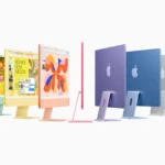 Các phiên bản màu sắc đa dạng của iMac 2024, thể hiện sự đơn giản trong lựa chọn cấu hình máy tính All-in-One.