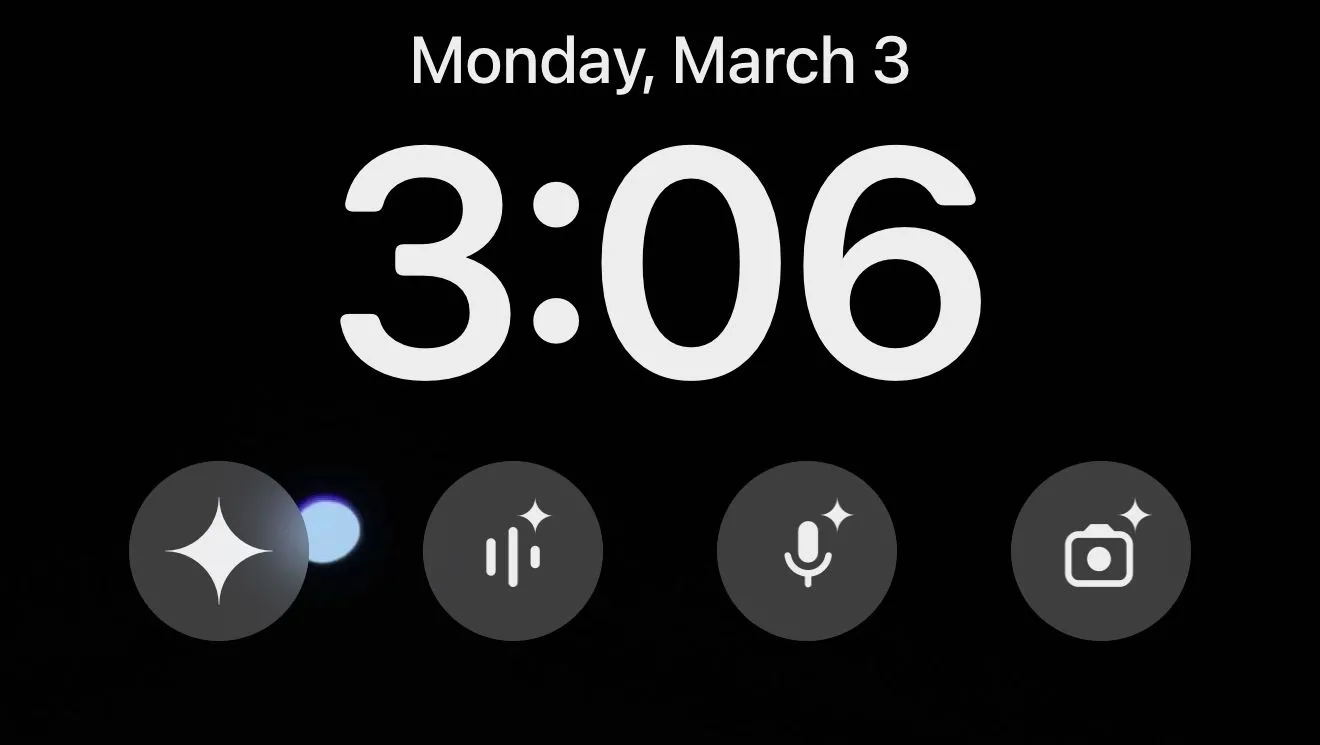 Các widget Google Gemini trên màn hình khóa iPhone giúp truy cập nhanh tính năng AI