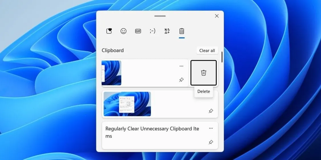 Cách xóa mục khỏi lịch sử Clipboard Windows