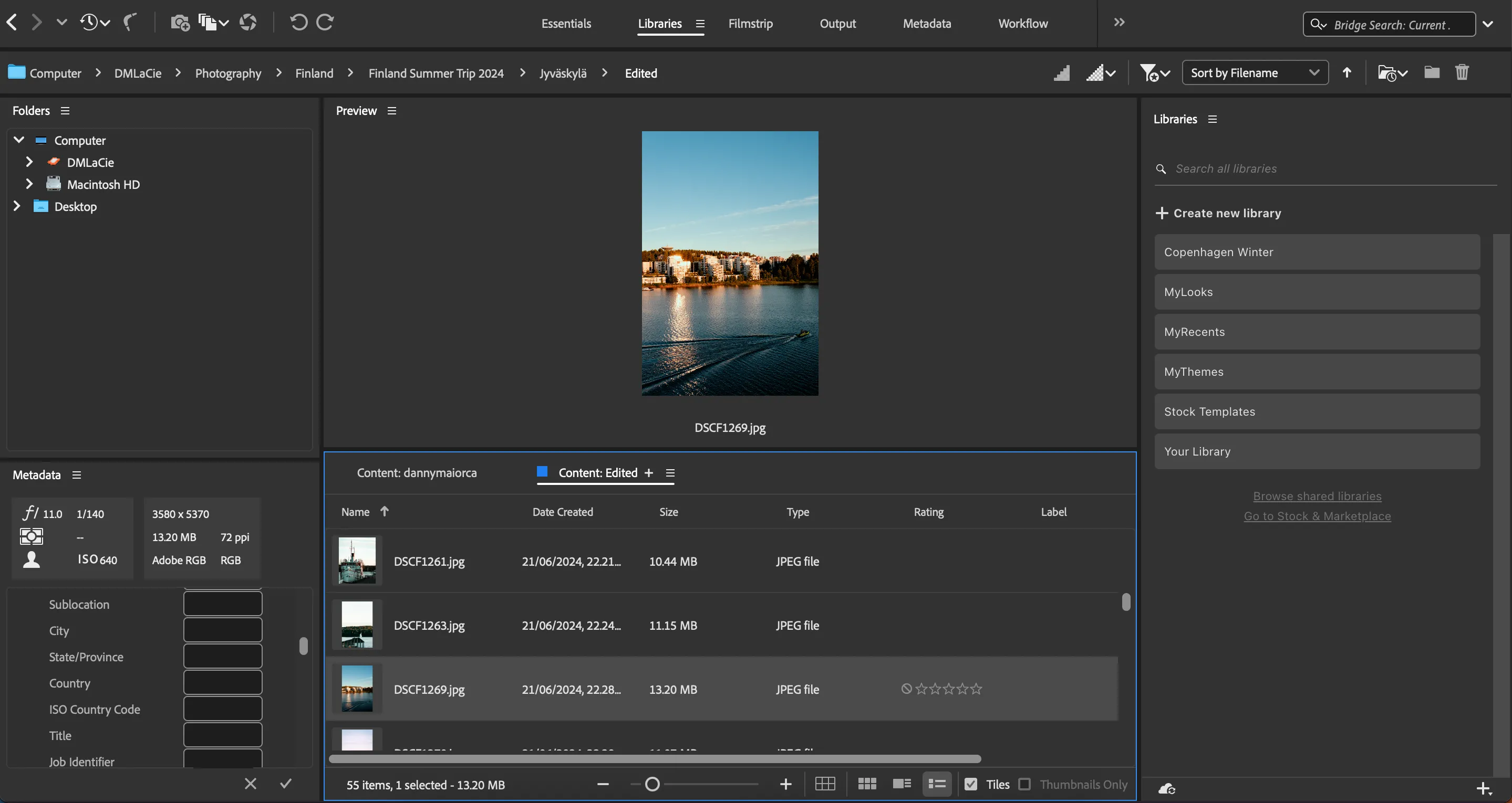 Cách xóa thông tin vị trí ảnh trong Adobe Bridge