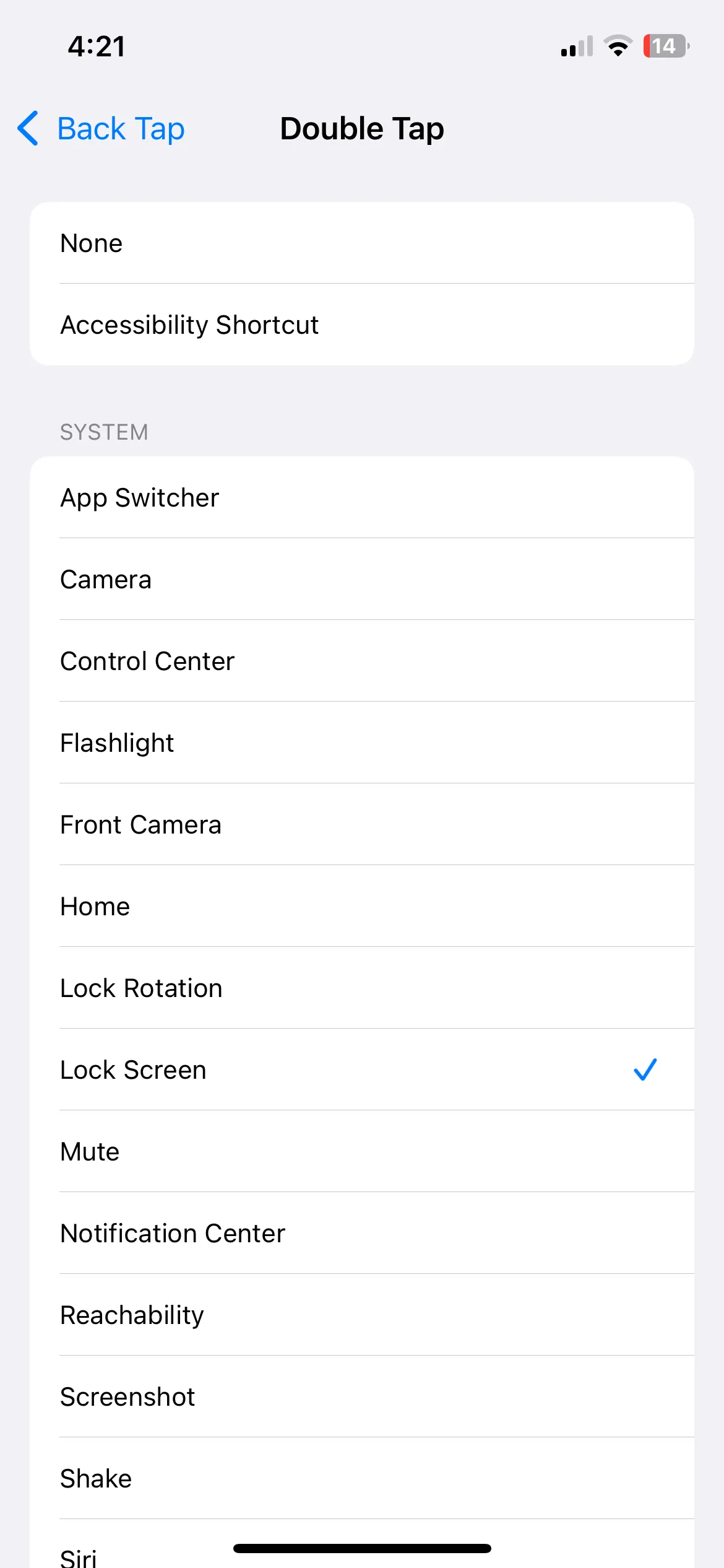 Cài đặt &quot;Chạm hai lần&quot; (Back Tap) trong phần Trợ năng của iPhone, cho phép gán hành động cho cử chỉ chạm mặt lưng.