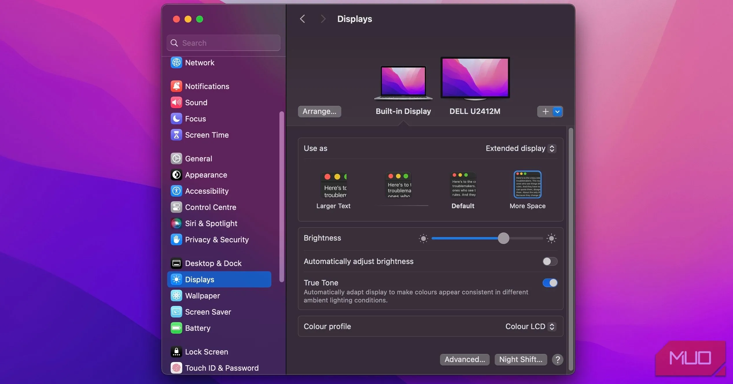 Cài đặt màn hình kép trên macOS Sonoma