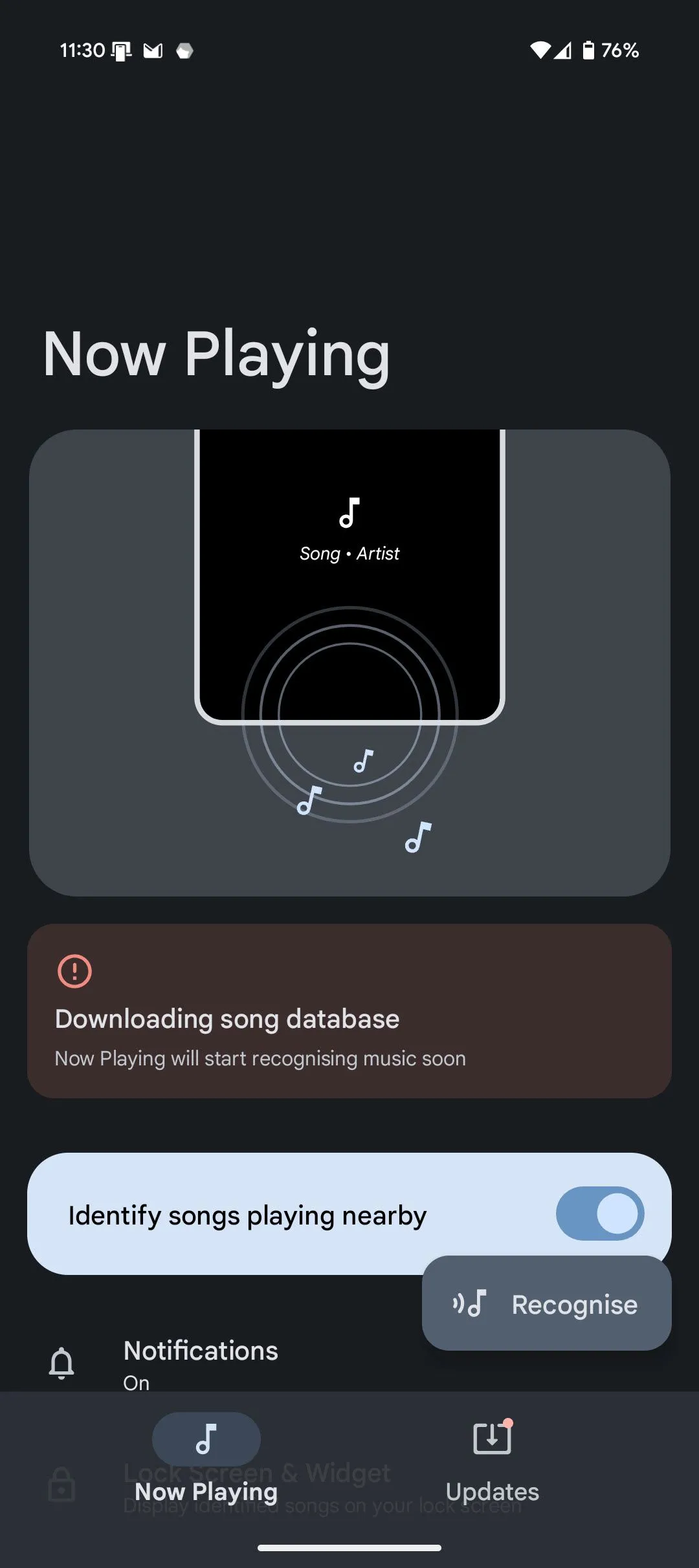 Cài đặt nâng cao của Ambient Music Mod hiển thị tùy chọn mã hóa thay thế