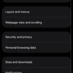 Cài đặt Samsung Internet với nhiều tùy chọn tùy chỉnh