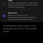 Cài đặt Tốc độ xử lý trên điện thoại Samsung Galaxy để tăng hiệu suất