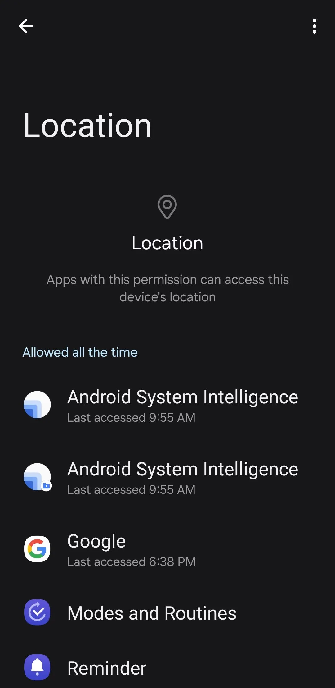 Cài đặt vị trí trên điện thoại Android