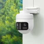 Camera IMILAB EC6 Panorama lắp đặt ngoài trời với tầm nhìn toàn cảnh 180 độ, bao quát khu vực rộng