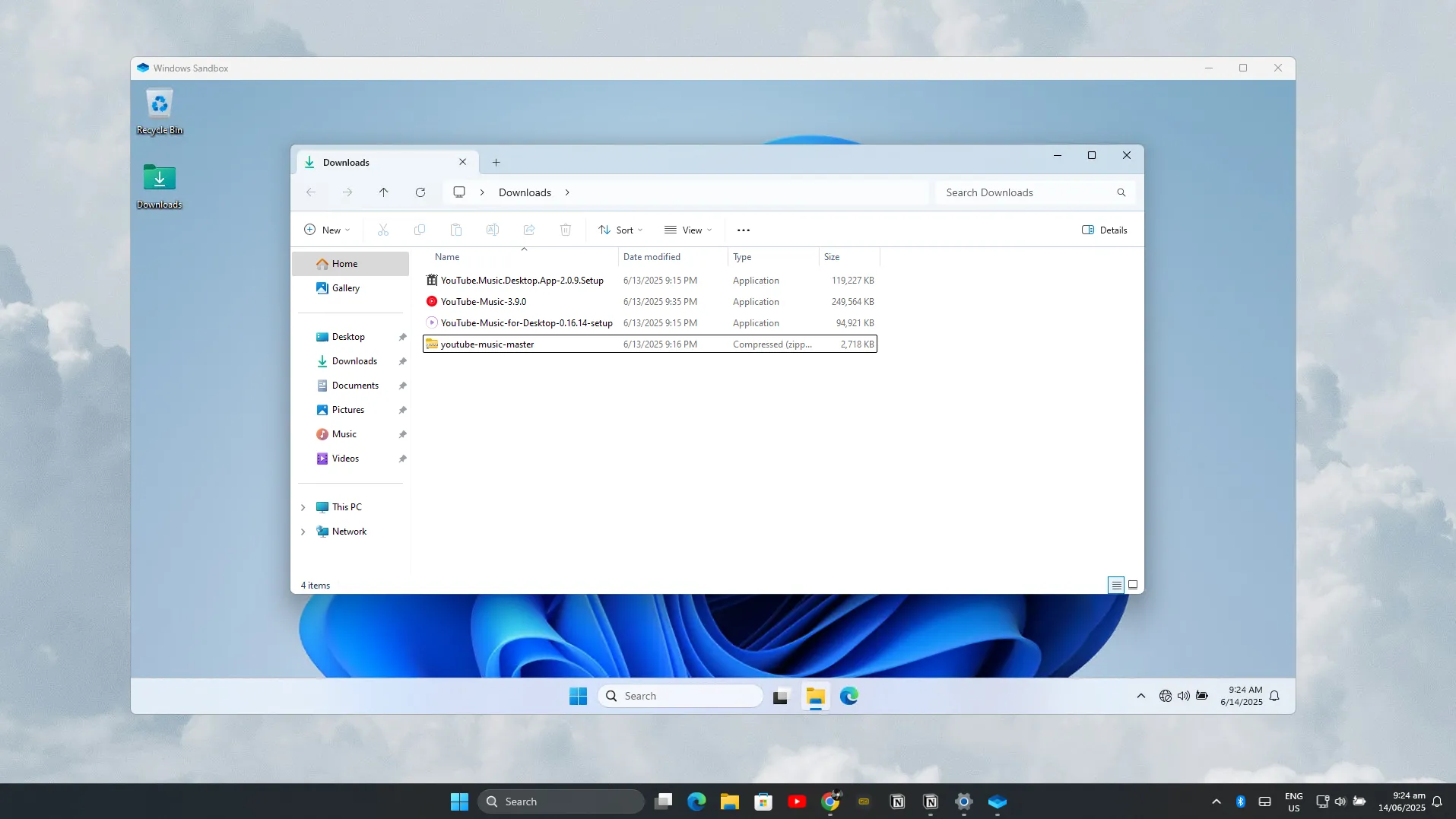 Cấu hình Windows Sandbox với ánh xạ thư mục và mạng bị vô hiệu hóa để kiểm tra file EXE an toàn