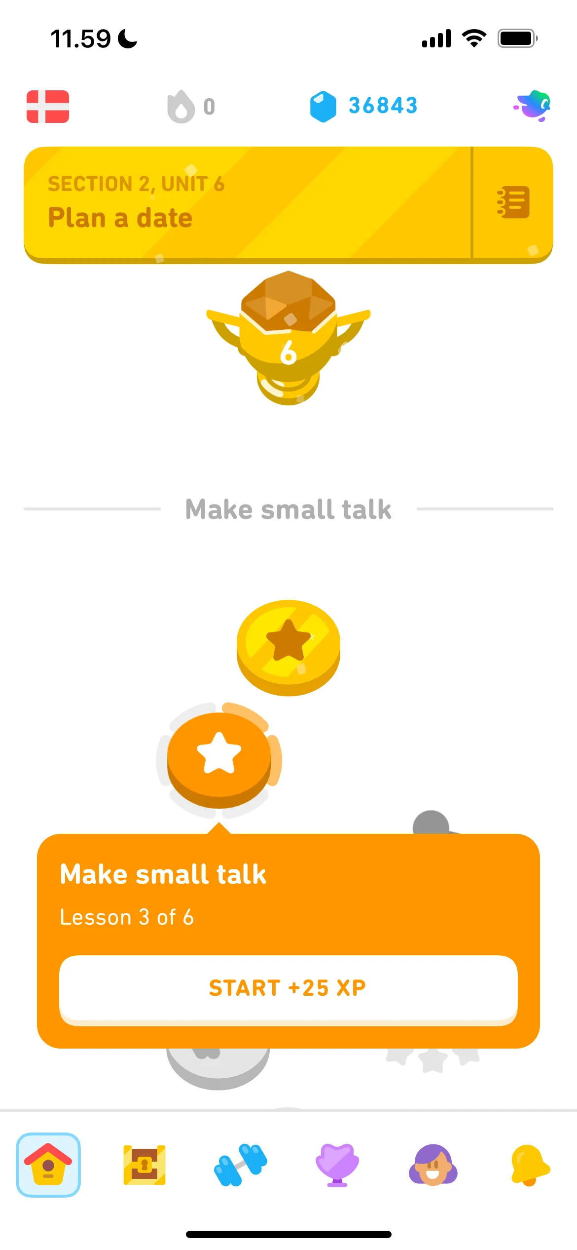 Cây bài học theo cấp độ trong ứng dụng Duolingo giúp học tập hiệu quả