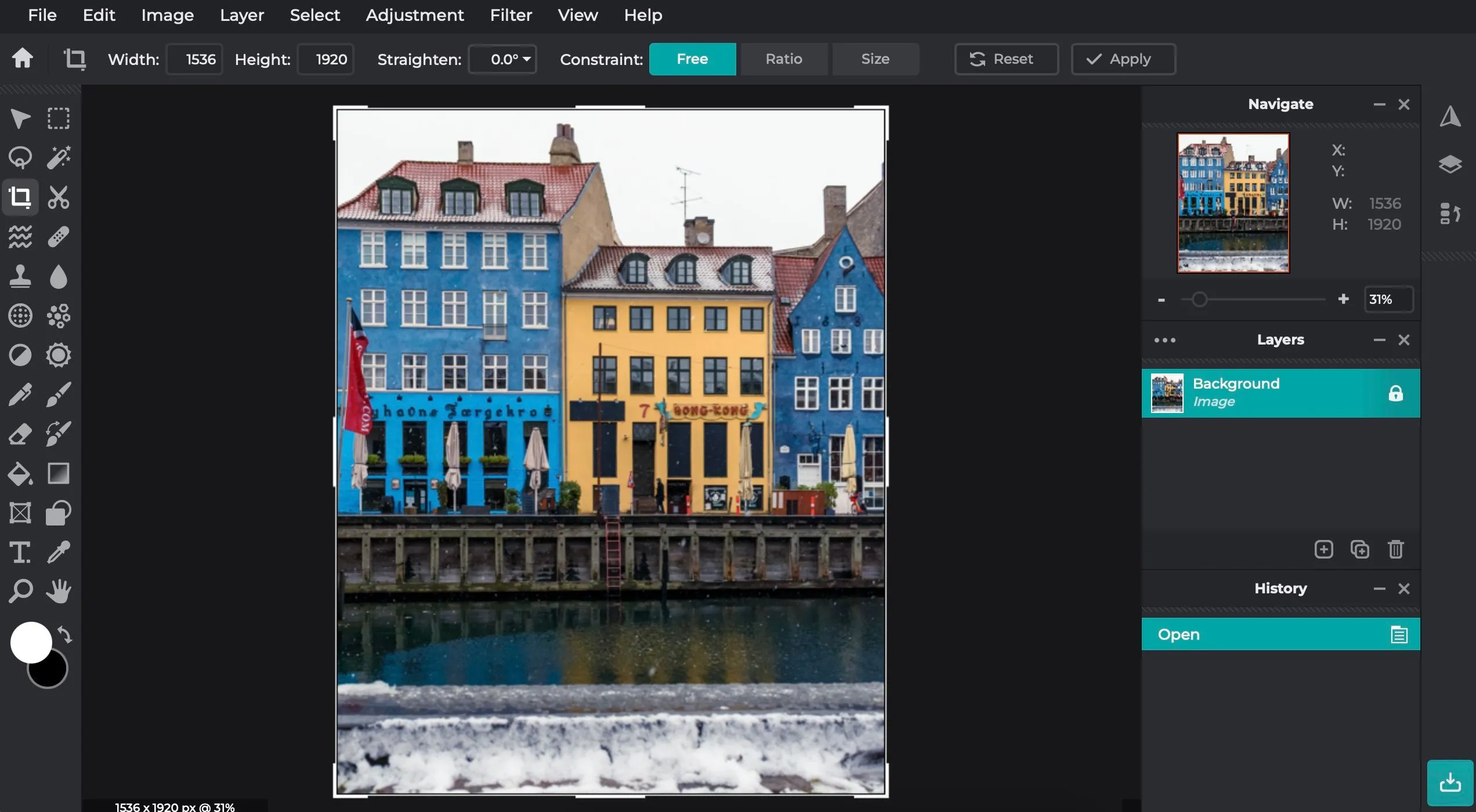 Chỉnh sửa ảnh chuyên nghiệp với giao diện Pixlr E tương tự Photoshop