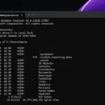 Cửa sổ Command Prompt (CMD) trên hệ điều hành Windows 11, minh họa giao diện dòng lệnh cơ bản.
