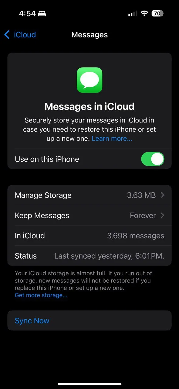 Danh sách các ứng dụng cụ thể và lượng dữ liệu chúng lưu trên iCloud, cho phép quản lý chi tiết để giải phóng không gian.