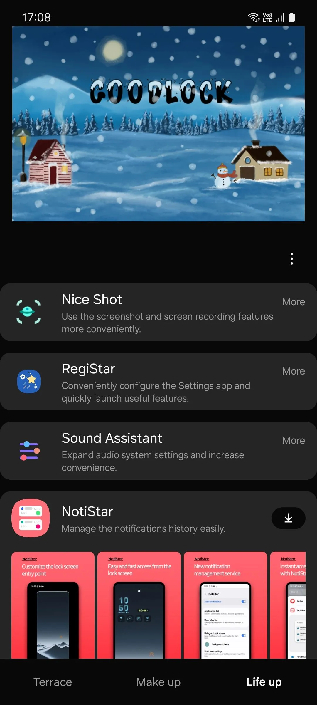 Danh sách mô-đun trong Samsung Good Lock