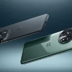 Điện thoại OnePlus 11 màu Titan Black và Eternal Green, minh họa nút gạt Alert Slider cũ.