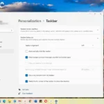 Điều chỉnh vị trí biểu tượng thanh tác vụ Windows 11 sang trái, giúp người dùng quen thuộc hơn với giao diện