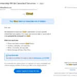 Email lừa đảo giả mạo dịch vụ đám mây