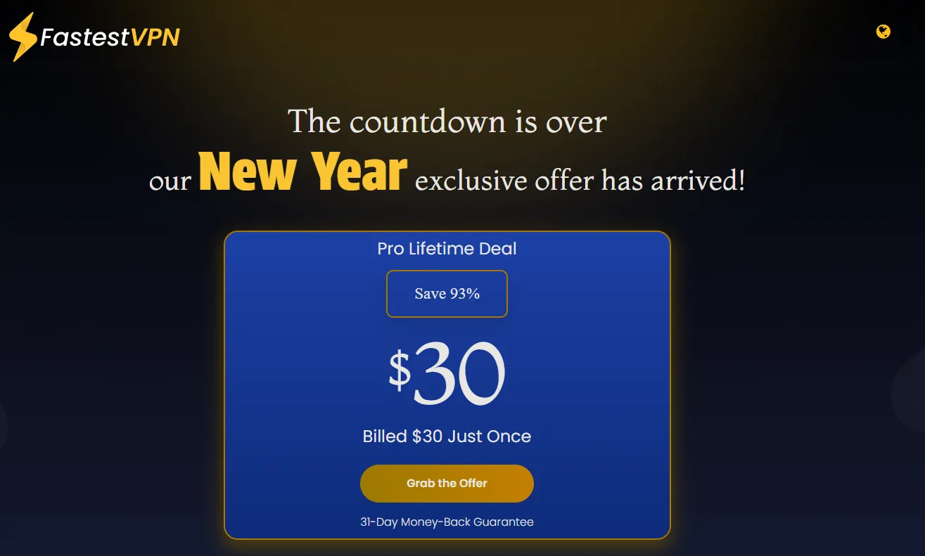 Fastest VPN quảng cáo gói trọn đời với đồng hồ đếm ngược giả mạo
