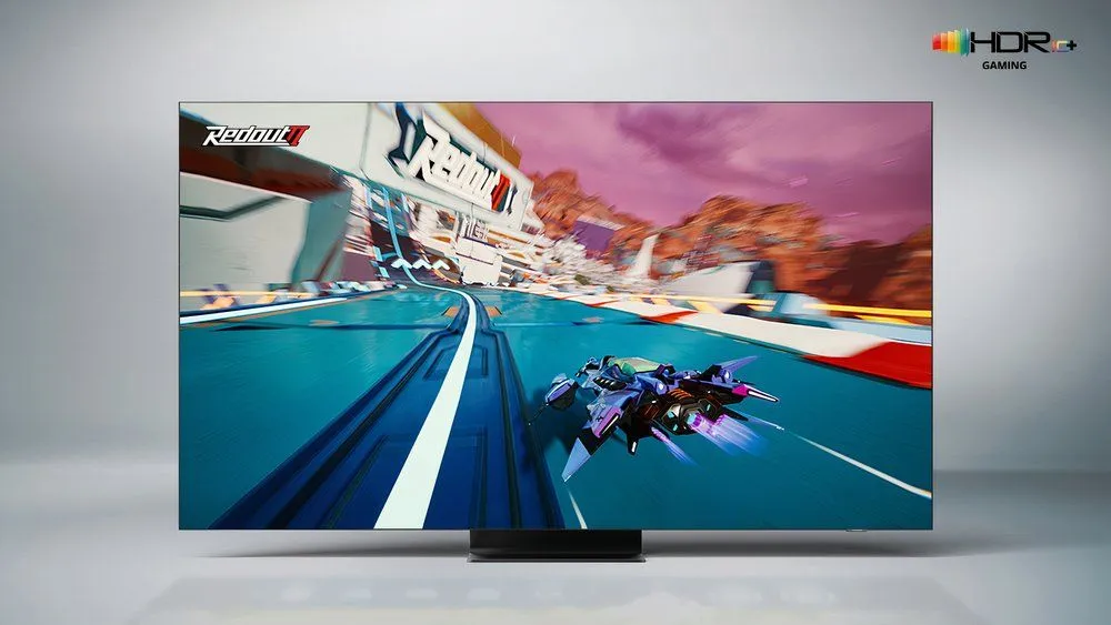 Gaming in HDR10+ on a Samsung TV.