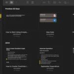 Ghi chú lộn xộn trong ứng dụng Apple Notes, minh họa sự thiếu tổ chức trước khi áp dụng quản lý tri thức cá nhân (PKM).