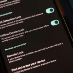 Giao diện cài đặt Android hiển thị các tính năng bảo vệ chống trộm điện thoại Samsung.