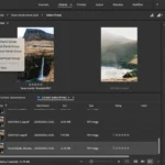 Giao diện cài đặt bảng điều khiển trong phần mềm Adobe Bridge giúp quản lý ảnh hiệu quả