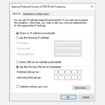 Giao diện cài đặt DNS tùy chỉnh trên Windows 10 hoặc Windows 11 để thay đổi máy chủ DNS.