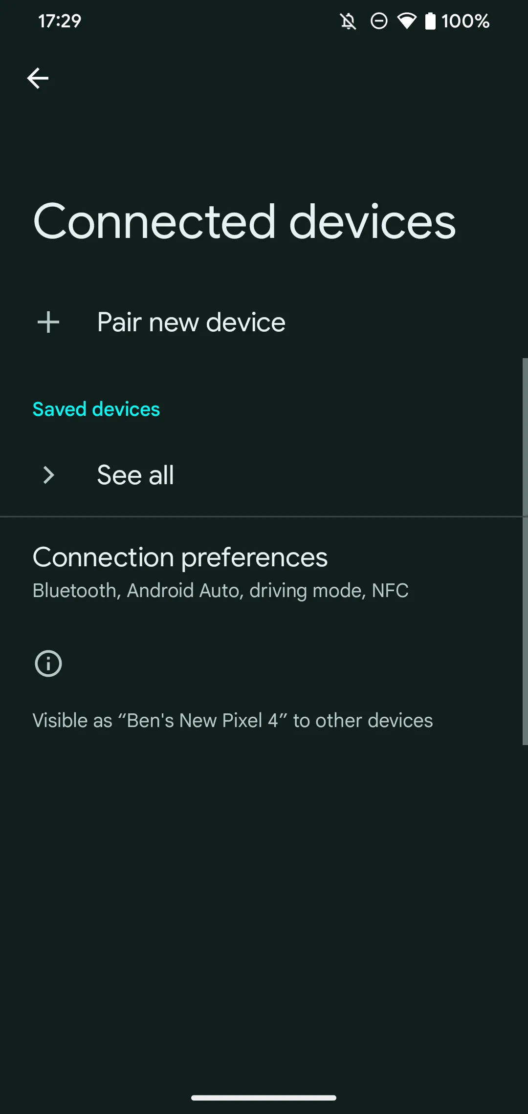 Giao diện cài đặt thiết bị đã kết nối và tùy chọn ghép nối Bluetooth mới trên Android