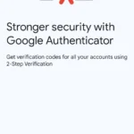 Giao diện cài đặt xác thực hai yếu tố (2FA) của Google Authenticator trên điện thoại.
