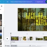 Giao diện Canva cho phép thêm nhiều mẫu thiết kế video khác nhau vào cùng một dự án