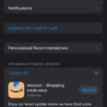 Giao diện cập nhật ứng dụng trong App Store trên iOS hiển thị các ứng dụng có bản cập nhật và đã cập nhật gần đây.
