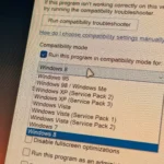 Giao diện chọn Chế độ Tương thích trong Windows 11