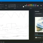 Giao diện Cocreator trong Microsoft Paint với AI biến phác thảo thành hình ảnh hoàn chỉnh