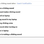 Giao diện gợi ý tìm kiếm của DuckDuckGo cho thấy sự kém chính xác hơn so với Google