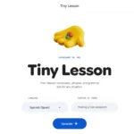Giao diện Google Labs Tiny Lesson với hội thoại mini giữa người dùng và Gemini AI