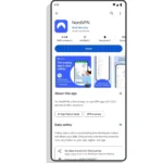 Giao diện Google Play Store hiển thị huy hiệu Đã xác minh trên trang thông tin ứng dụng VPN