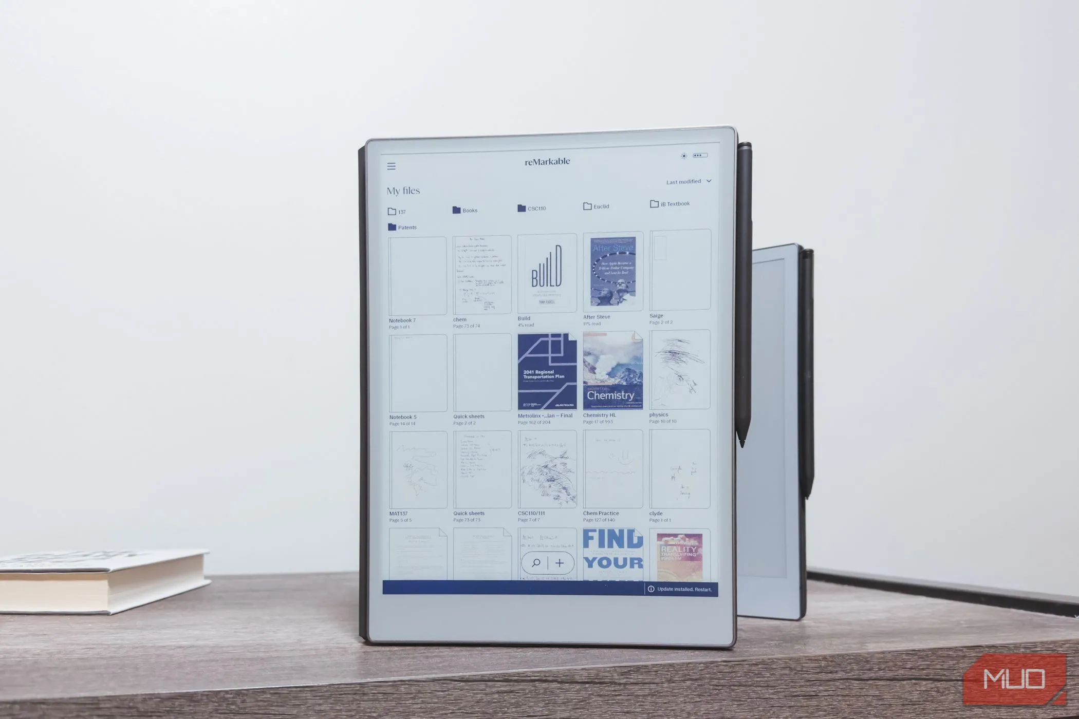 Giao diện hệ điều hành của reMarkable Paper Pro