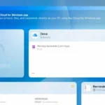 Giao diện iCloud trên trình duyệt web, minh họa cho việc truy cập dịch vụ lưu trữ đám mây trên máy tính